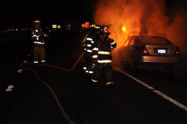 I-684 Car Fire November 2011